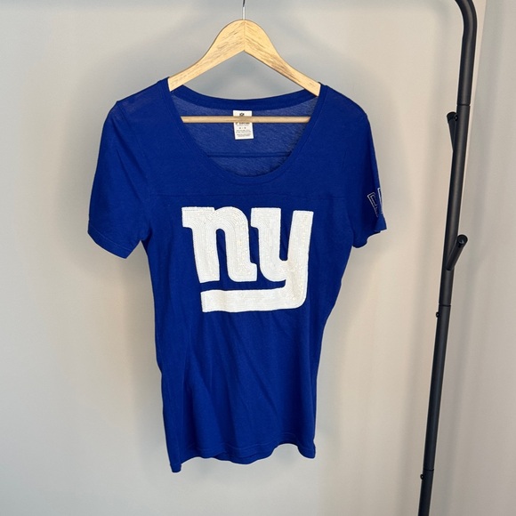 PINK Victoria's Secret Tops - PINK Victoria's Secret Royal Blue Tee with White Logo
